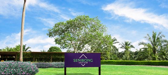 The clubhouse façade at Senibong Golf Club